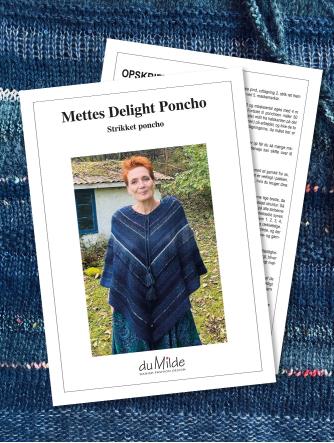 Strikkeopskrift Poncho Delight